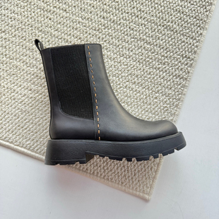 Eadie 中跟单鞋 2025新款 女休闲单鞋 真皮 真皮圆头平底单鞋 Blair