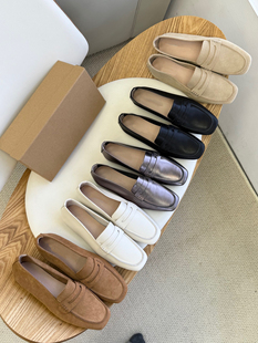 一脚蹬豆豆鞋 Blair 女平底单鞋 真皮乐福鞋 Eadie女2025新款