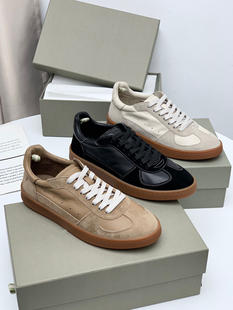 Eadie鞋 小白鞋 女2025秋款 舒适柔软平底休闲鞋 真皮德训鞋 Blair