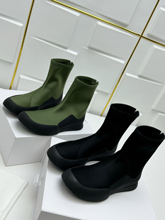 Eadie 舒适单鞋 2025新款 小皮鞋 真皮女 圆头低跟女靴子单鞋 Blair