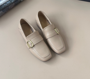 平底一脚蹬小皮鞋 Blair 女2024秋冬新款 乐福鞋 Eadie方头时尚