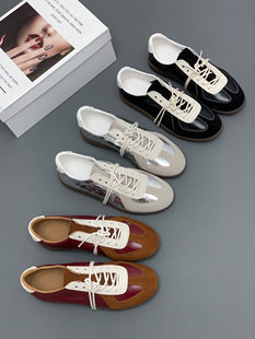 真皮德训鞋 2025新款 女拼色休闲板鞋 女鞋 Blair 真皮单鞋 Eadie