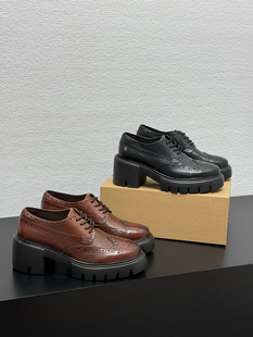 Eadie 真皮单鞋 2025新款 小皮鞋 厚底 圆头高跟女靴子单鞋 Blair