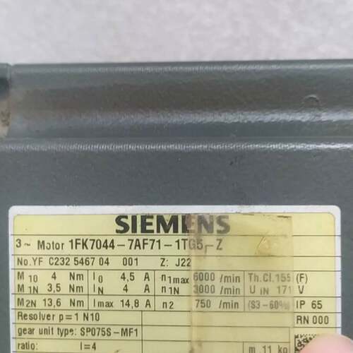 可维修1FK7044-7AF71-1TG5-Z，西门子电机