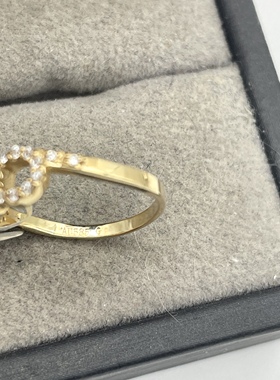 出口韩国14k真金AU585尾戒戒指孤品重量1.32克 标准码6号 是尾戒