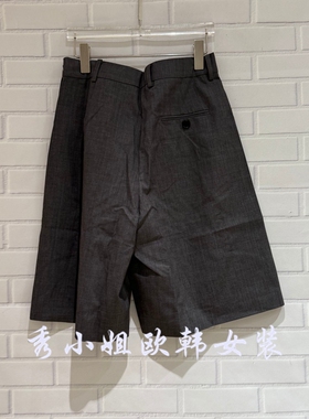 欧洲站2026夏新款时尚百搭显瘦高腰直筒休闲裤女潮阔腿裤68508