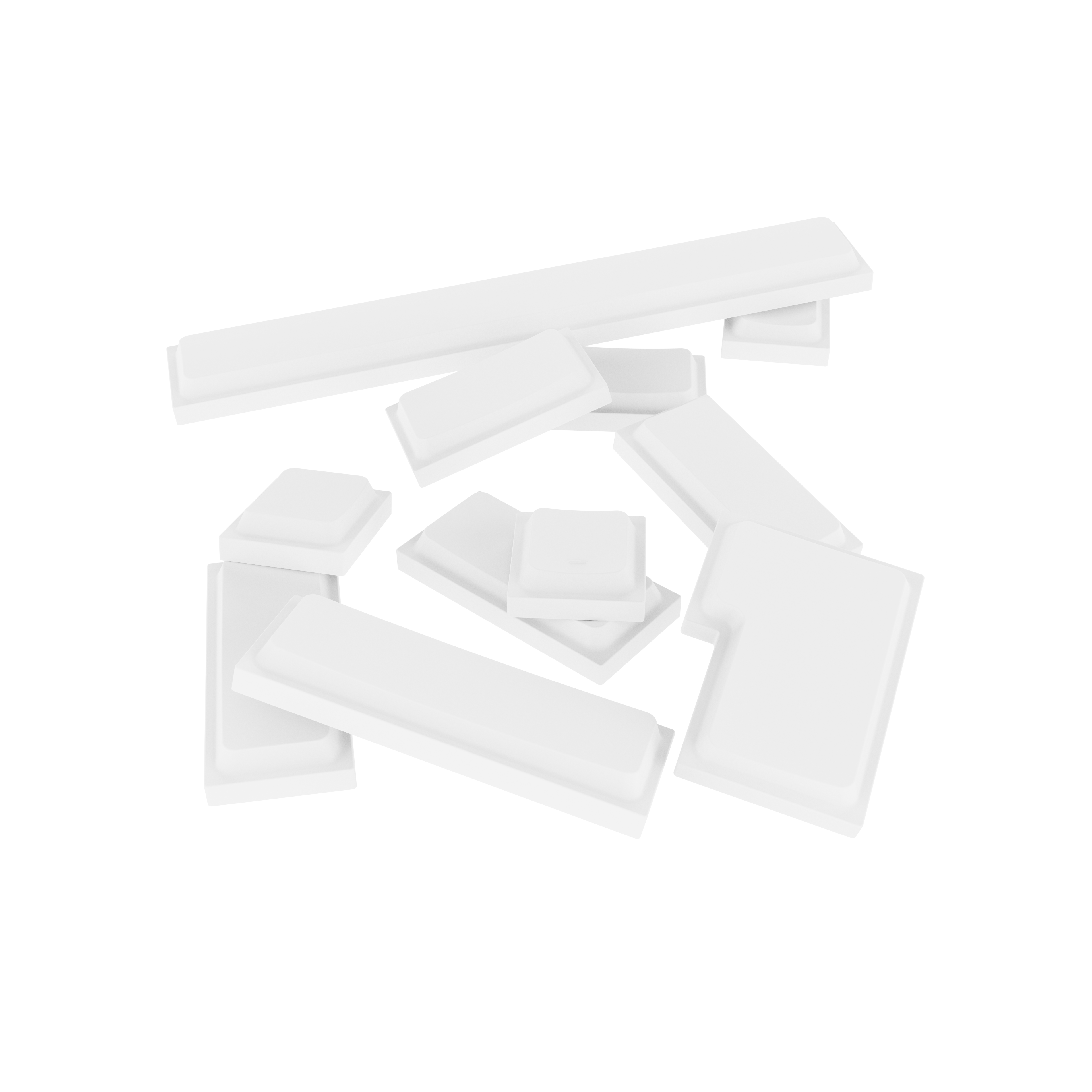 键造坊苹果风复古PBT材质无刻十字芯矮轴键帽