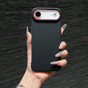 适用iPhone17air手机壳丹红无边框防摔保护套iPhone17air磁吸手机壳裸机手感