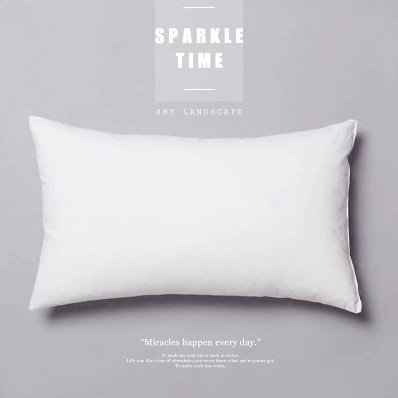 全棉抱枕芯45沙发靠垫芯50 60 方垫羽丝绒长靠枕芯正方形不塌陷