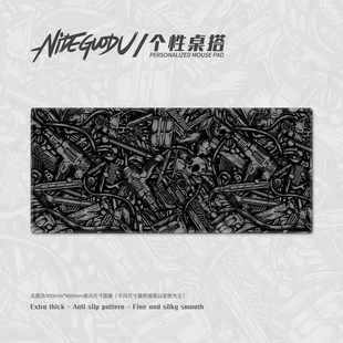Mouse 废墟鼠标垫超大号简约创意桌垫游戏键盘垫滑鼠垫Ruins Pad
