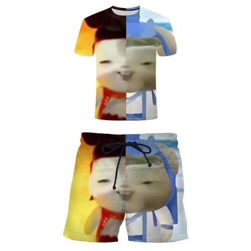 哪吒敖丙表情包3D印花套装