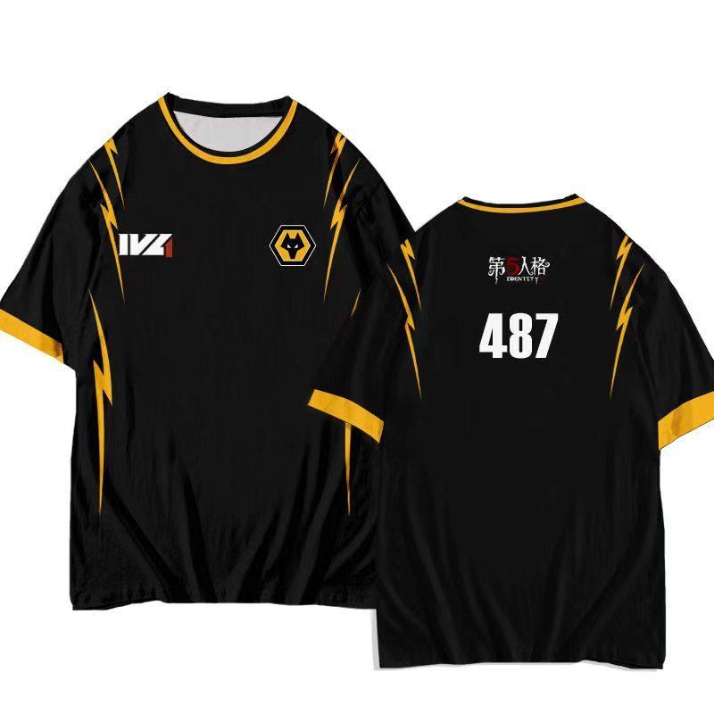 成都狼队队服3D印花短袖T恤