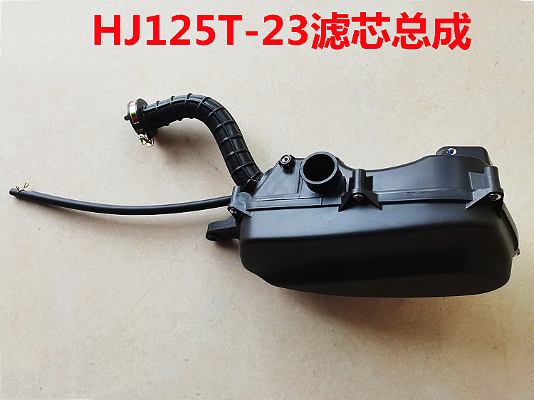 适用豪爵新悦星 HJ125T-23空气滤芯总成 踏板车滤清器国4空滤总成图片