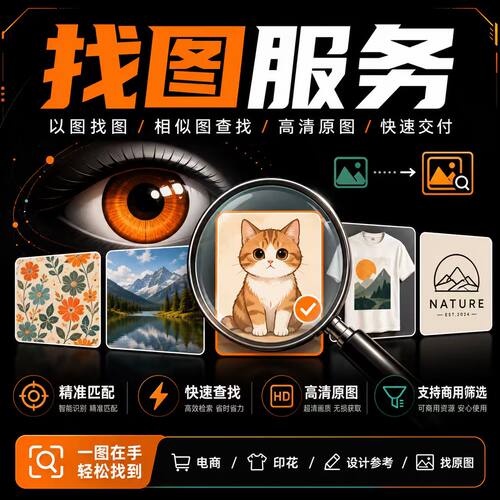 找图服务搜图图像修复高清原图