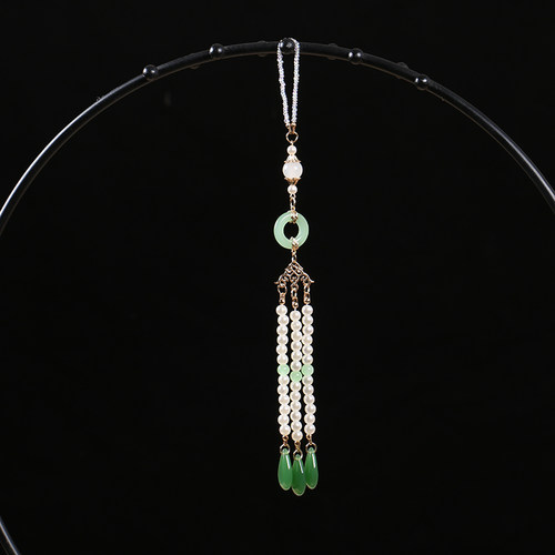 旗袍胸前挂坠盘扣汉服配襟步