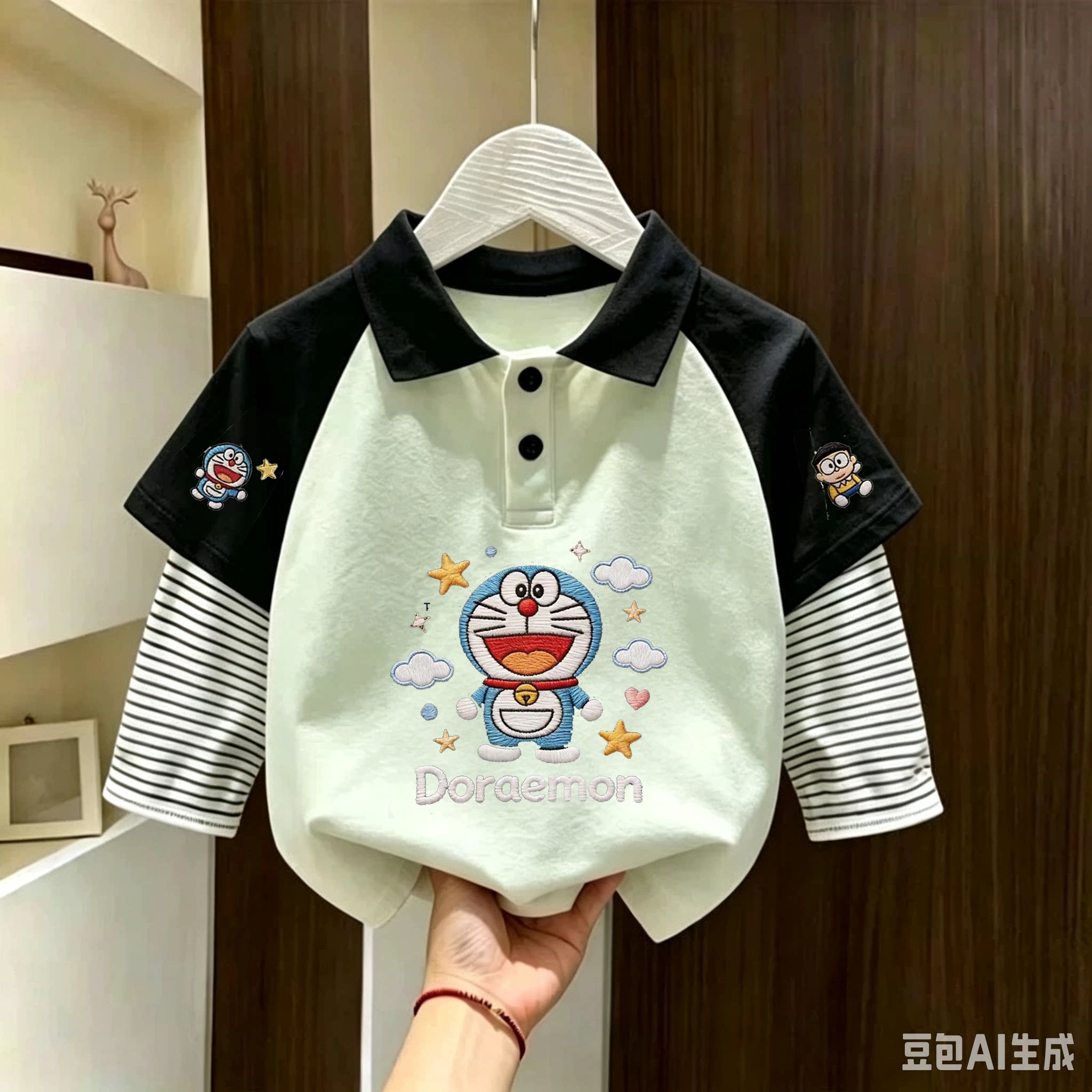 春秋儿童装新款长袖POLO衫
