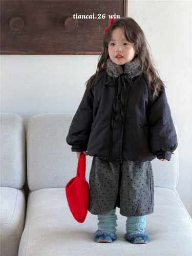 beet甜菜现货26冬季新款女童棉服加厚外套女宝宝绒韩系百搭外套