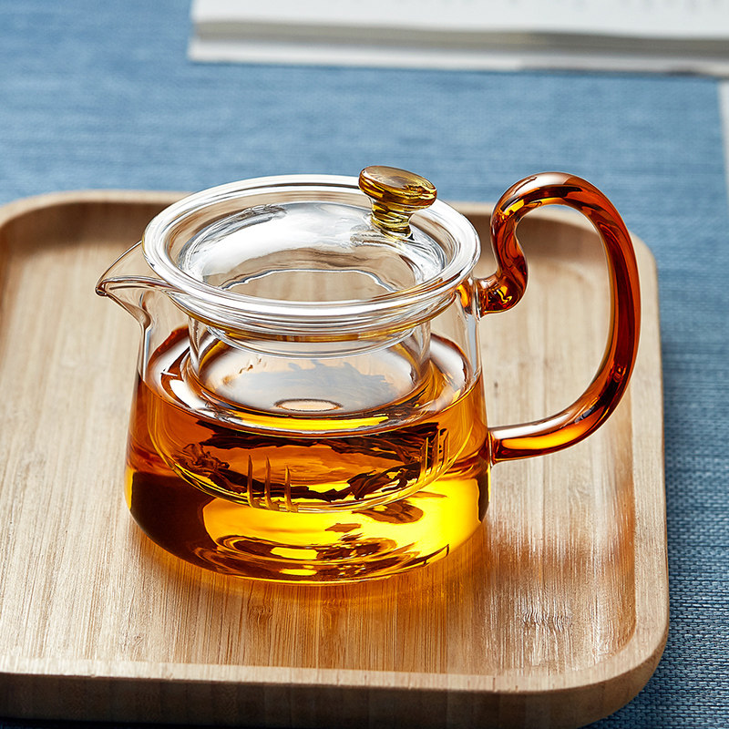 玻璃茶壶耐高温加厚茶水分离家用新款一人用红茶小泡茶壶功夫茶具