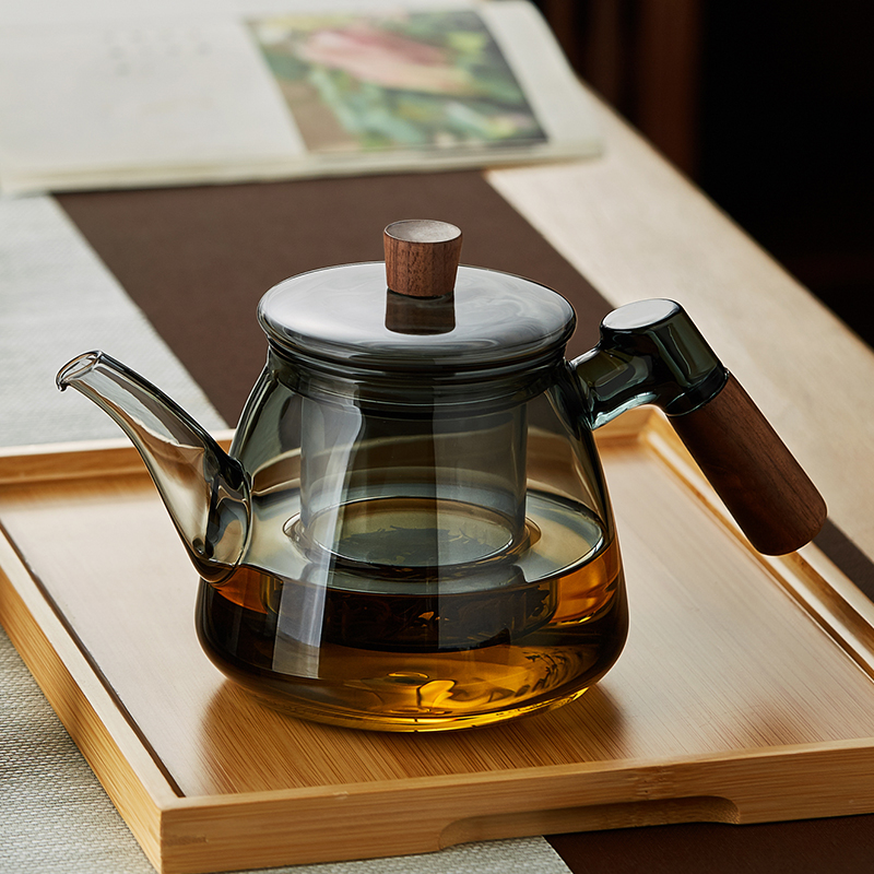 玻璃茶壶耐高温加厚茶水分离高档花茶泡茶壶2024新款家用功夫茶具