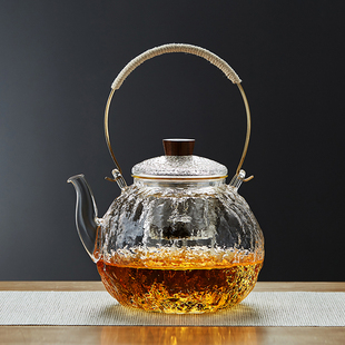 玻璃蒸煮茶壶耐高温大容量电陶炉烧水壶家用提梁壶泡茶壶茶具套装