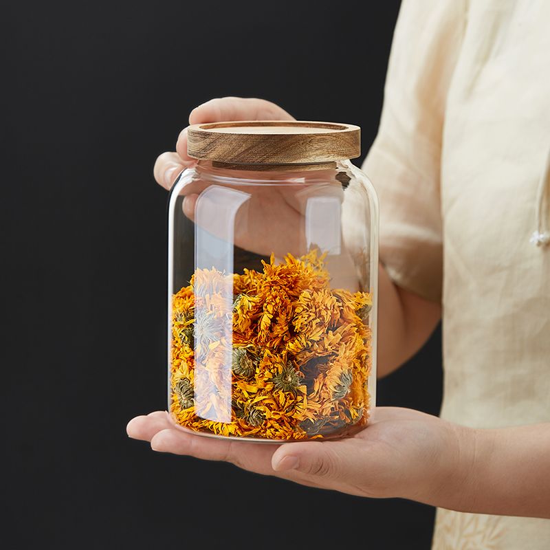 玻璃茶叶罐普洱存储密封罐