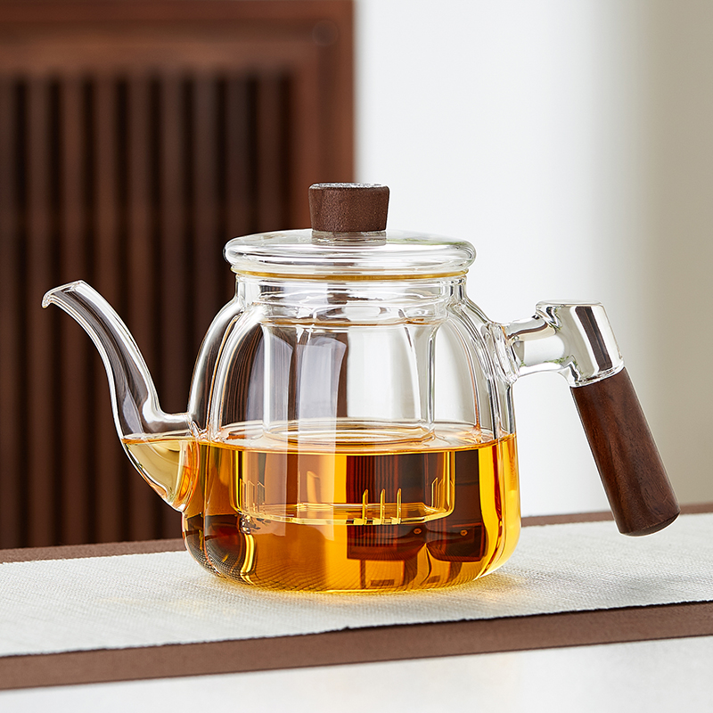 玻璃茶壶耐高温加厚2024新款高硼硅茶水分离家用煮花茶泡茶壶茶具
