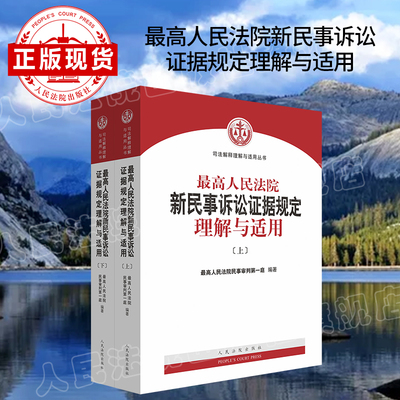 现货 最高人民法院新民事诉讼证据规定理解与适用