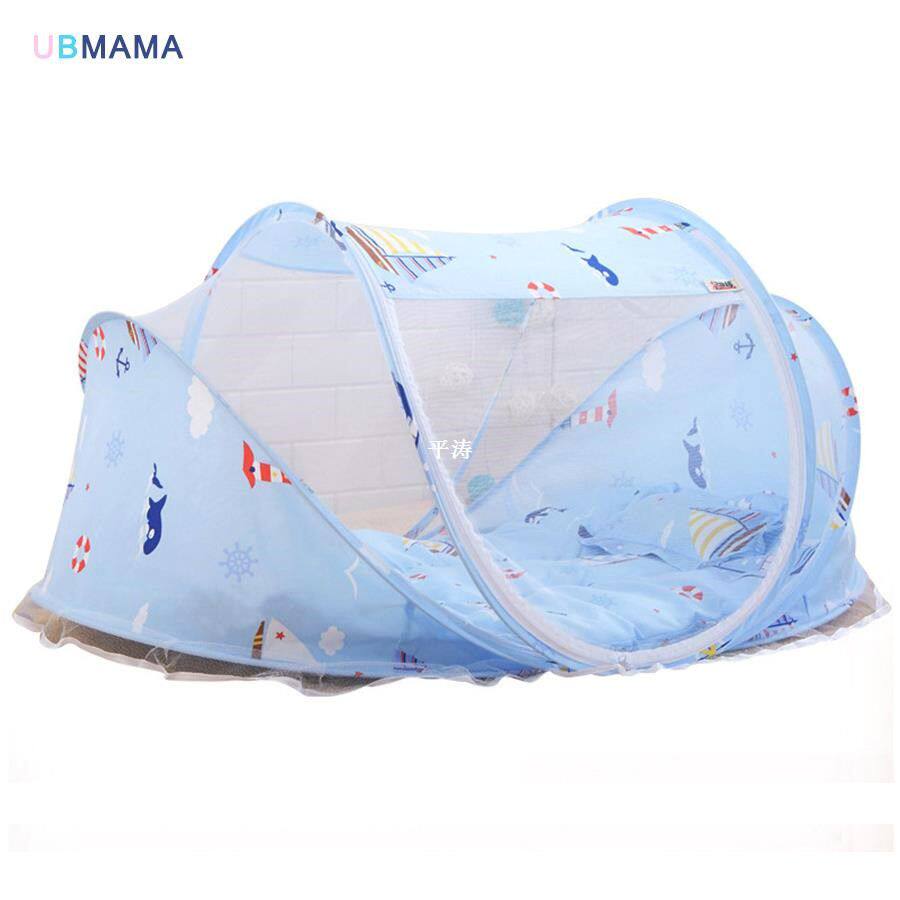 Blue sailboat pattern baby bed with mosquito net portable bain the Musical Instruments/Guitar/Piano/Fitting , Children's toys, musical instruments , Children rattles  category - from Buy2taobao.com to provide professional Taobao agent buy service