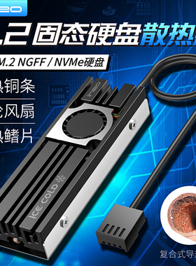 ineoM2涡轮风扇复合铜管双面散热器0导热片nvmeSSD散热马甲盔甲M4