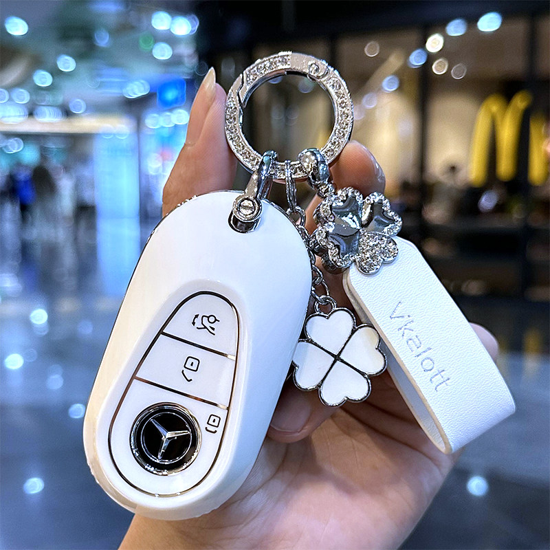 适用2023款奔驰glc300l钥匙套glc260l豪华型5座7座汽车包扣壳23款