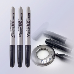 三福低卤低氯记号笔sharpie13401核电航空不锈钢低腐蚀TEC马克笔