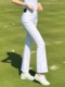 2024春夏新款 长裤 golf球裤 子 高尔夫女装 直筒裤 高腰显瘦微喇叭女裤