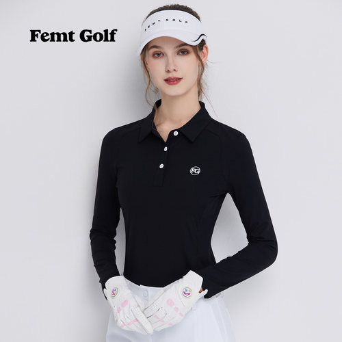 FG高尔夫女装长袖速干透气POLO衫