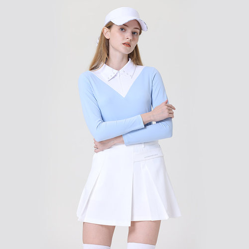 乐为高尔夫女装女士长袖修身韩版