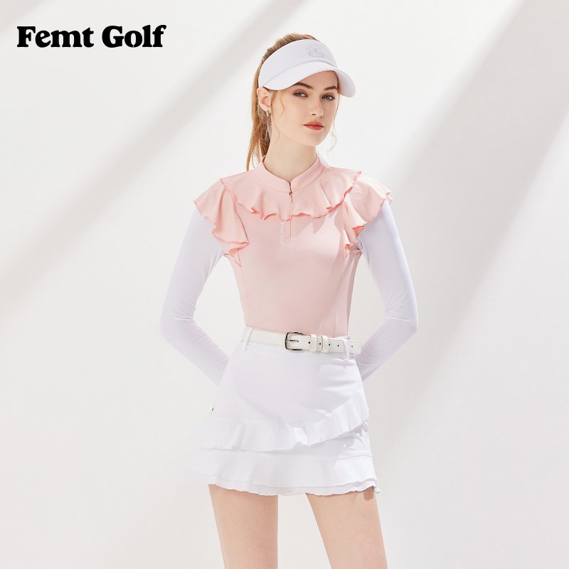 FG高尔夫女装新款2024高端golf衣服防晒长袖韩糸女款高尔夫上衣薄