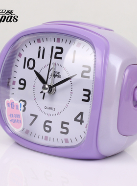 康巴丝静音闹钟音乐座钟简约轻奢家用学生卡通认时钟卧室客厅钟表