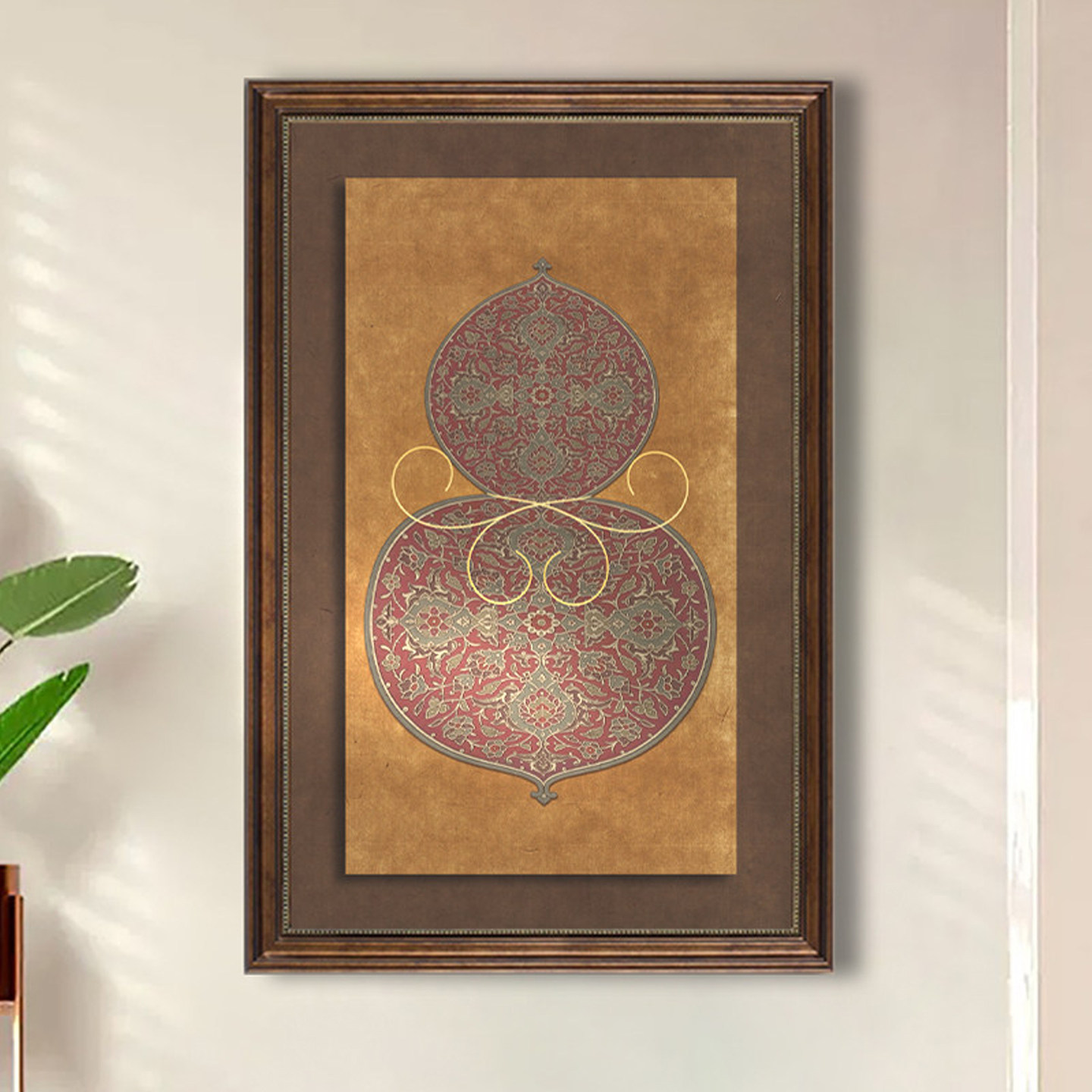 法式中古风玄关复古紫葫芦装饰画