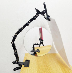 罗技C950摄像头夹子手机夹画板绘画可弯曲大力夹手机支架直播支架