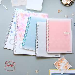 kokuyo国誉可爱清新轻薄B5/A5可拆活页夹替换内芯线圈通用笔记本