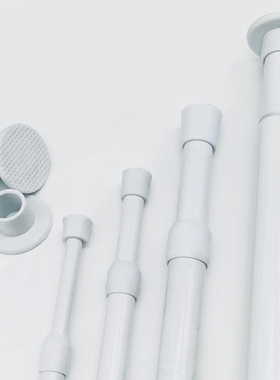 粗1.3/1.6/2.2cm伸缩杆胶头中间套件配件管套TPR杆头防滑胶套圆形