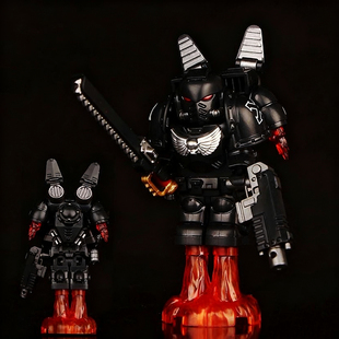 星际战士40k战锤第三方木人仔太空星际极限战士跳跃背包拼装玩具