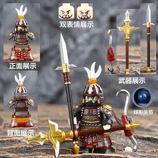 第三方适用乐高人仔陷阵营虎豹骑三国铠甲西凉铁骑武器拼装玩具