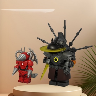 新款适用乐高马桶人积木人仔KDL852电钻人时钟人电视人拼装玩具