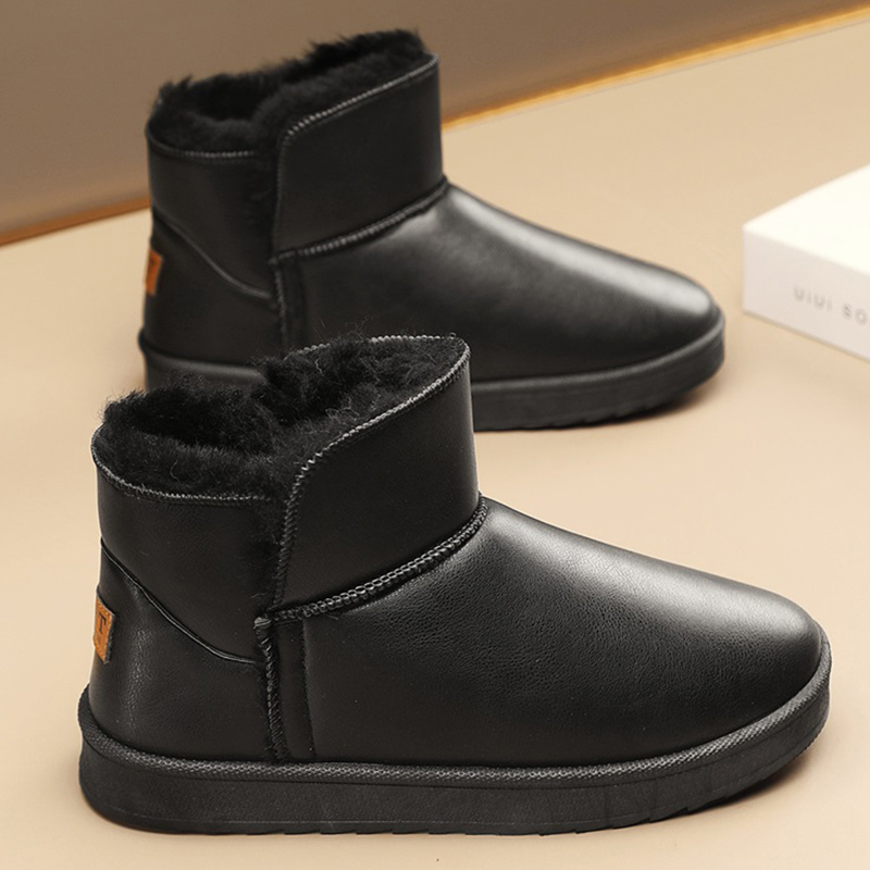 冬季特大码男鞋45加宽加肥男士雪地靴46加绒加厚保暖棉鞋47面包鞋