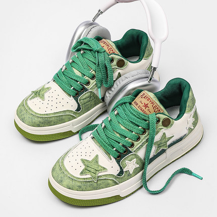 特大码男鞋45秋季星星潮牌板鞋46休闲运动鞋47情侣低帮帆布鞋潮48