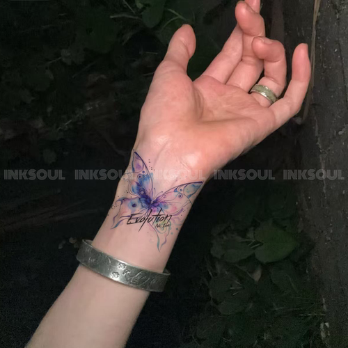 INKSOUL霓虹晕彩蝶谢霆锋应援贴