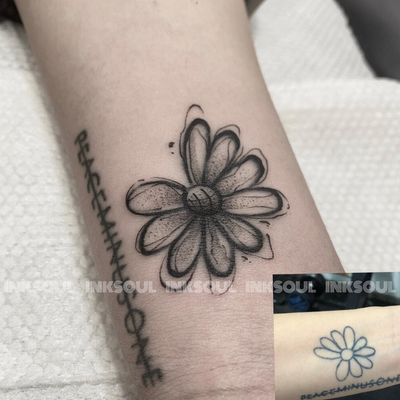 INKSOUL·GD暗黑雏菊草本雏菊贴