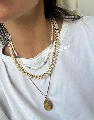 珍珠项链珍珠项链influ珍珠中性