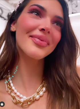 kendall同款天然淡水巴洛克珍珠项链ins锁骨eliou男女无性别定制