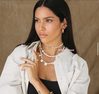 choker天然巴洛克风异形珍珠